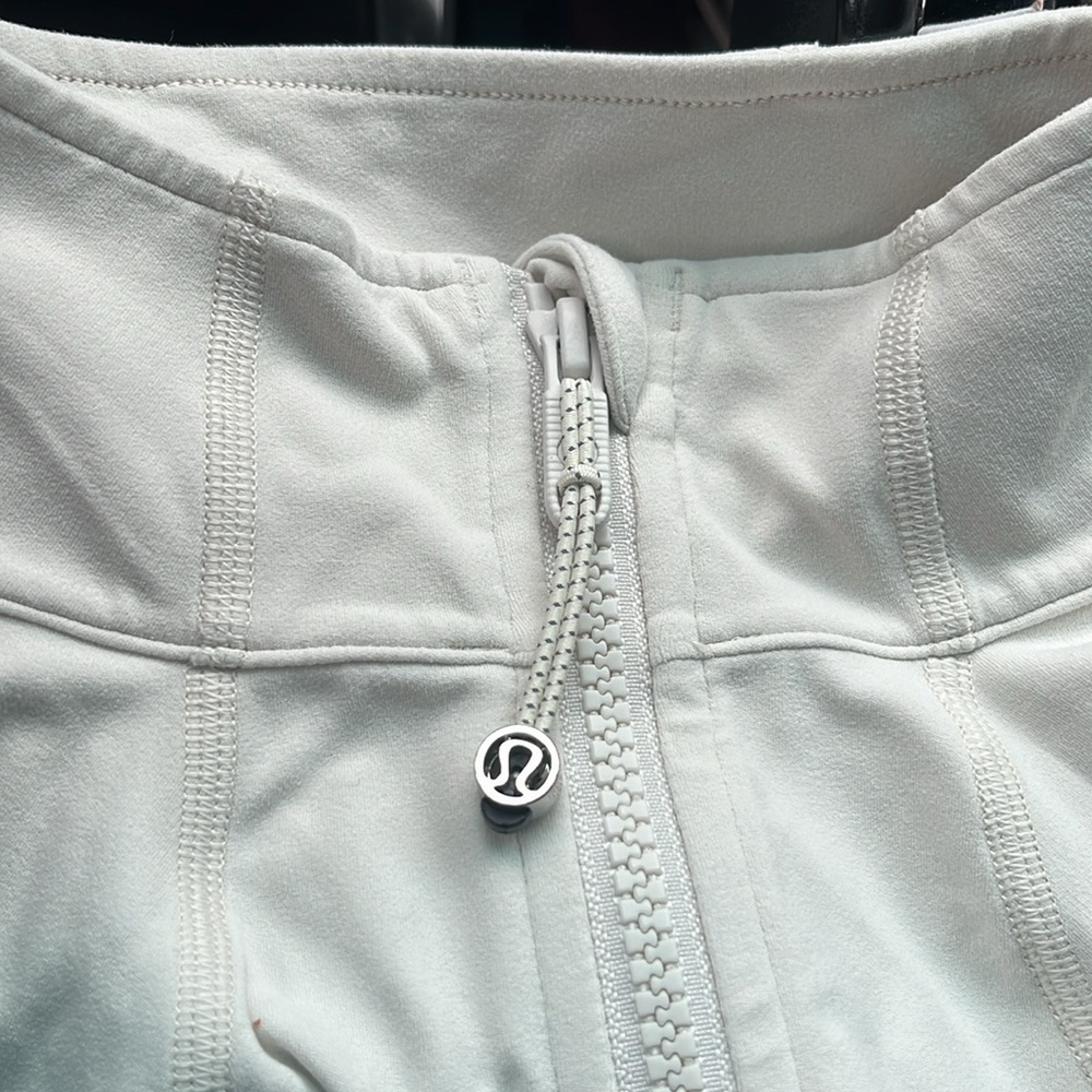 Lululemon Throwback Shape Jacket Raw Linen/White … - image 5